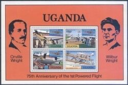 Uganda 1978  Jahrestag des 1. Motorfluges der Brüder Wright