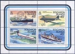 Salomoninseln 1980  Flugzeuge / Schiffe