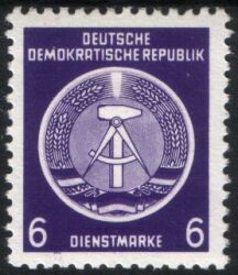 1954  Dienstmarken für Verwaltungspost B (I)