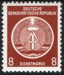 1954  Dienstmarken für Verwaltungspost B (I)