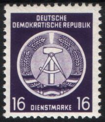 1954  Dienstmarken fr Verwaltungspost B (I)