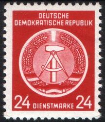 1954  Dienstmarken fr Verwaltungspost B (I)