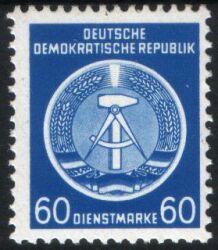 1954  Dienstmarken für Verwaltungspost B (I)