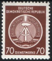 1954  Dienstmarken für Verwaltungspost B (I)