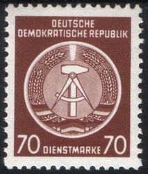 1954  Dienstmarken fr Verwaltungspost B (I)