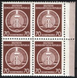 1954  Dienstmarken fr Verwaltungspost B (I)