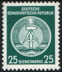 1954  Dienstmarken fr Verwaltungspost B (II)