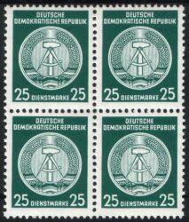 1954  Dienstmarken für Verwaltungspost B (II)