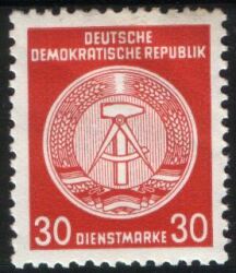 1954  Dienstmarken für Verwaltungspost B (II)