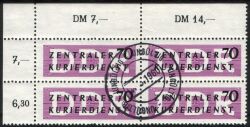 1956  Dienstmarken für den ZKD