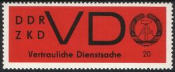 1965  Aufkleber für vertrauliche Dienstsachen