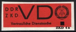 1965  Ersatzmarke fr beanstandete Sendungen