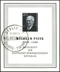 1960  Tod von Präsident Wilhelm Pieck