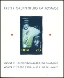1962  Gruppenflug der Raumschiffe Wostok 3 und 4