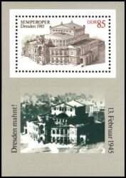 1985  Wiedereröffnung der Semperoper in Dresden