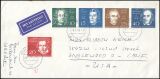 1960  Mischfrankatur auf Auslandsbrief per Luftpost