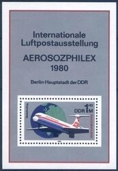 DDR 1980 - Internationale Luftpostausstellung AEROSOZPHILEX 1980