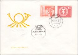 1973  Freimarken: Aufbau in der DDR