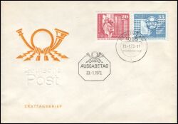 1973  Freimarken: Aufbau in der DDR