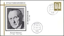1967  Tod von Konrad Adenauer