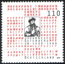 2000  Geburtstag von Johannes Gutenberg