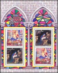 2001  Weihnachten: Gemälde - Block