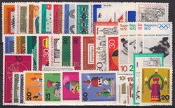 1971  Jahrgang - postfrisch ohne Heftchenmarken *