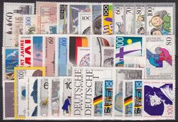 1990  Jahrgang - postfrisch mit Einzelmarken aus Blocks *