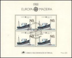 1988  Europa: Transport und Kommunikationsmittel - Block