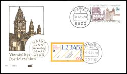 1993  Letzter Verwendungstag der alten Postleitzahl - Mainz