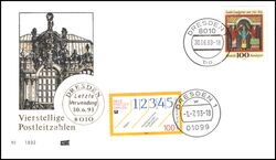 1993  Letzter Verwendungstag der alten Postleitzahl - Dresden