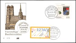 1993  Letzter Verwendungstag der alten Postleitzahl - Mnchen