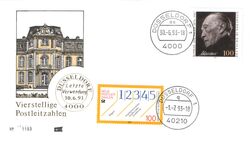 1993  Letzter Verwendungstag der alten Postleitzahl - Dsseldorf