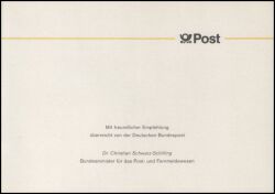 1988  Ministerkarte - Joseph von Eichendorff