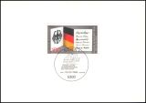 1989  Ministerkarte - 40 Jahre BRD