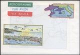 1983  Aerogramm  Transatlantikflug
