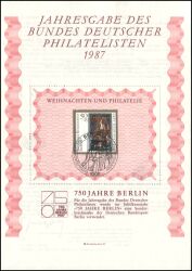 1987  Jahresgabe des BDPh - Weihnachten