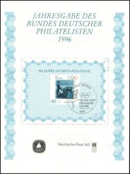 1996  Jahresgabe des BDPh - Olympia-Philatelie