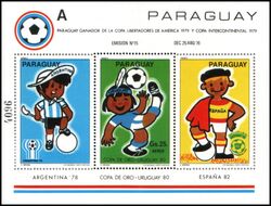 Paraguay 1980  Fuball-Goldpokal