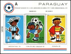 Paraguay 1980  Fuball-Goldpokal