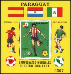 Paraguay 1984  Fuballweltmeisterschaften 1982 und 1986