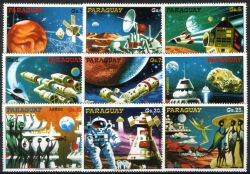 Paraguay 1978  Weltraumprojekte der Zukunft