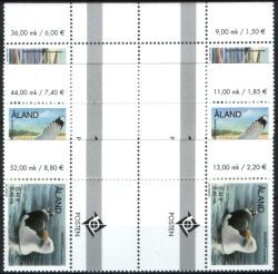 2000  Freimarken: Vögel mit Zwischensteg