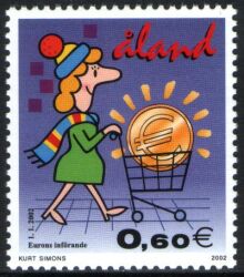 2002  Einführung der Euro-Münzen und Banknoten