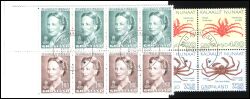 1993  Freimarken: Königin Margrethe II. und Krabben - Markenheftchen