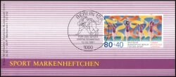 1987  Deutsche Sporthilfe - Markenheftchen Berlin