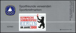1988  Deutsche Sporthilfe - Olympia-Markenheftchen