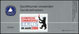 1988  Deutsche Sporthilfe - Olympia-Markenheftchen