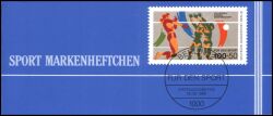 1989  Deutsche Sporthilfe - Markenheftchen Berlin