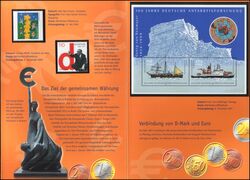 2002  Postamtliches Erinnerungsblatt - Die Einfhrung des Euro-Bargeldes